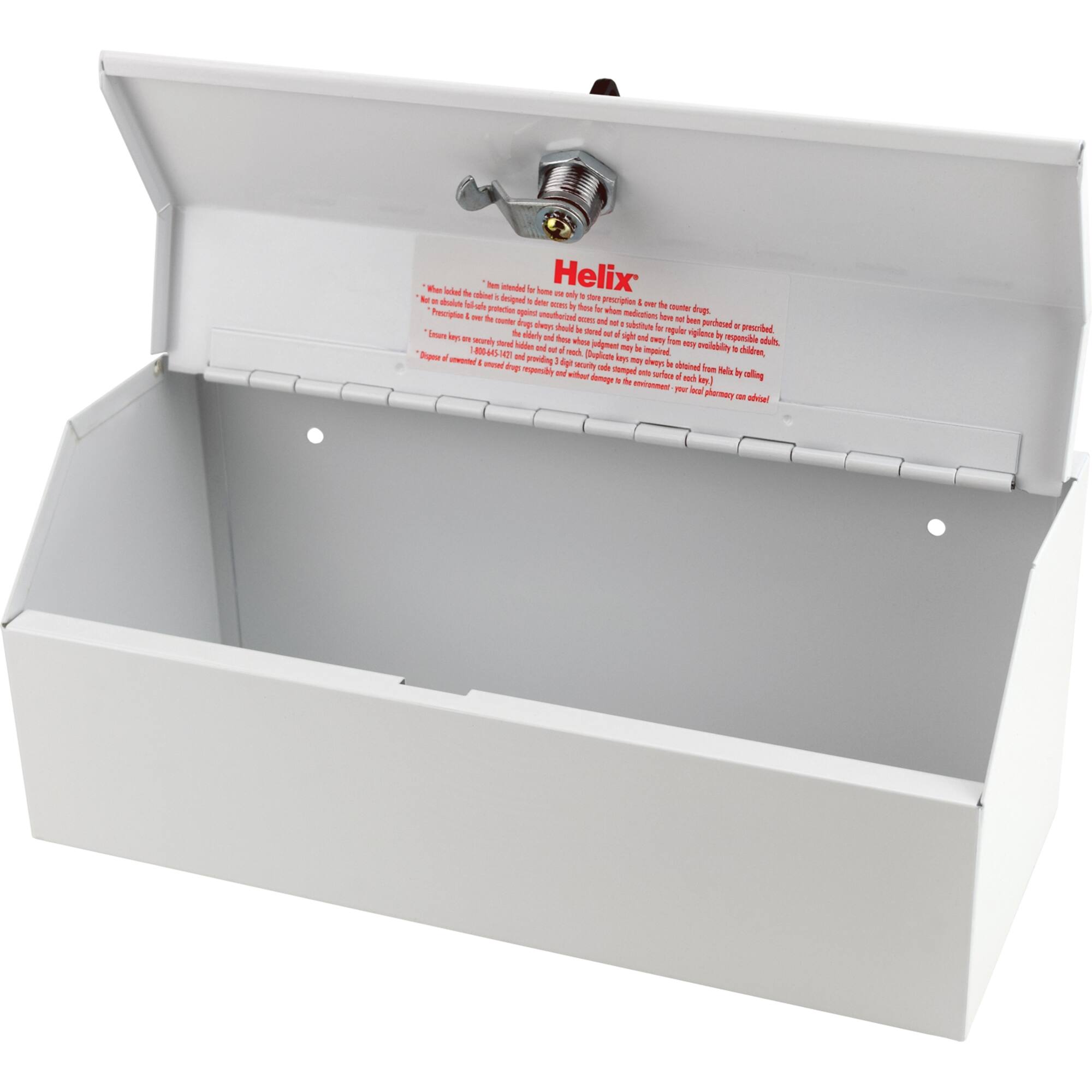 Helix® White Locking Prescription Drug Cabinet